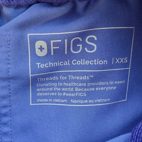 FIGS Yola Yoga Scrub Pants Lavendar W22SW2023 Healthcare/Medical  Women Size XXS - Picture 8 of 12